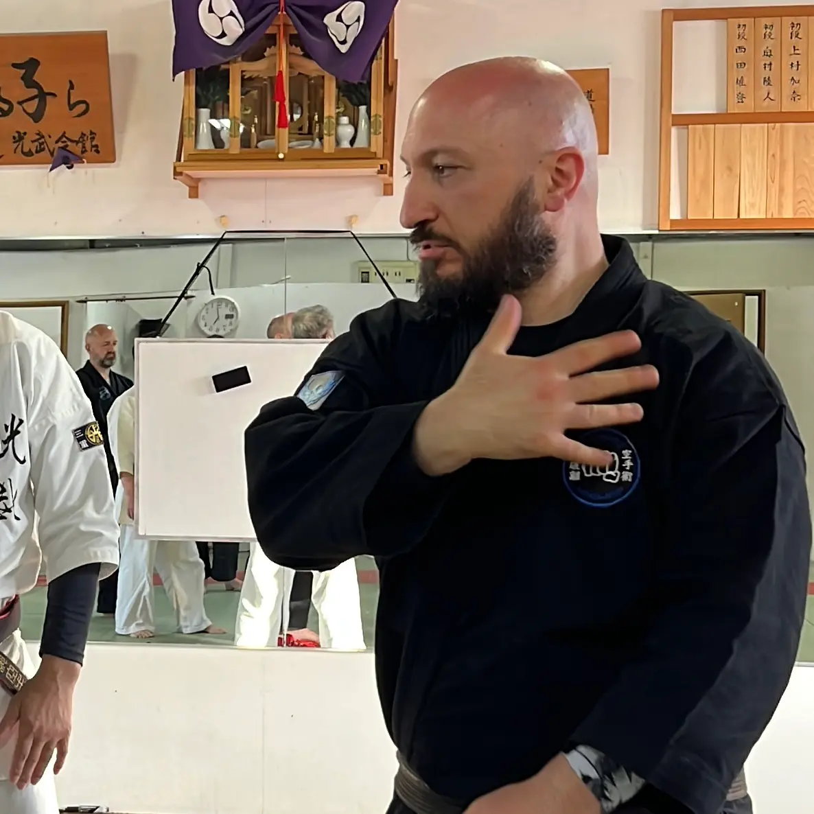 Olgun Tiltay in the dojo - Ise Japan